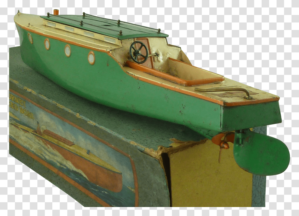 Hornby Clockwork Boat Speed, Vehicle, Transportation, Rowboat, Canoe Transparent Png