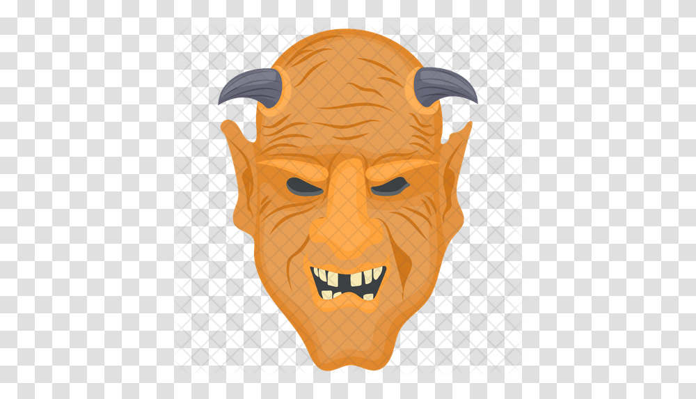 Horned Demon Icon Creative Arts, Head, Mask Transparent Png