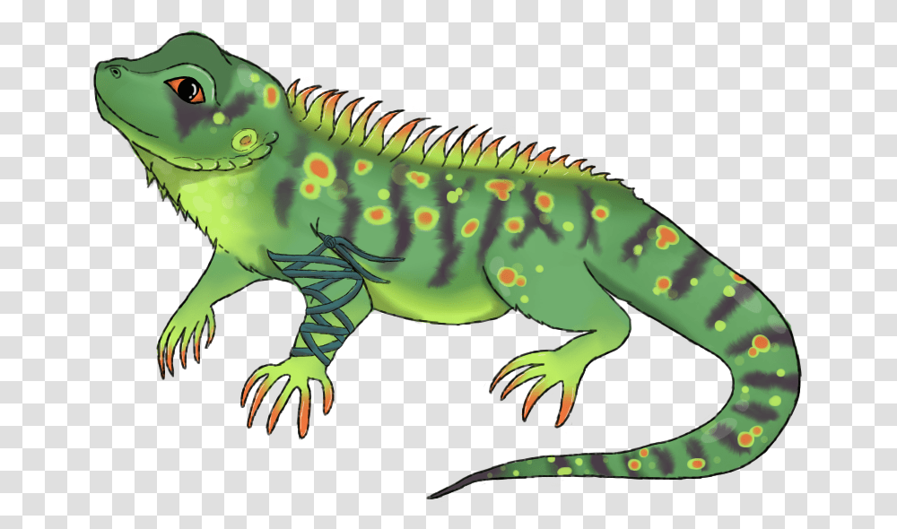 Horned Lizard Clipart Green Iguana Background Iguana Clipart, Dinosaur, Reptile, Animal, Green Lizard Transparent Png