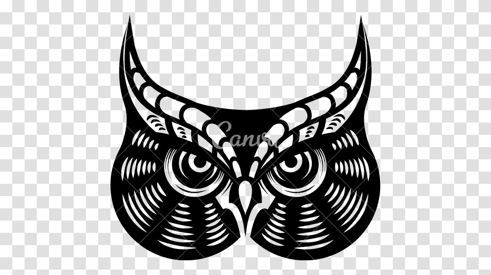 Horned Owl Clipart Icon, Alphabet, Logo Transparent Png