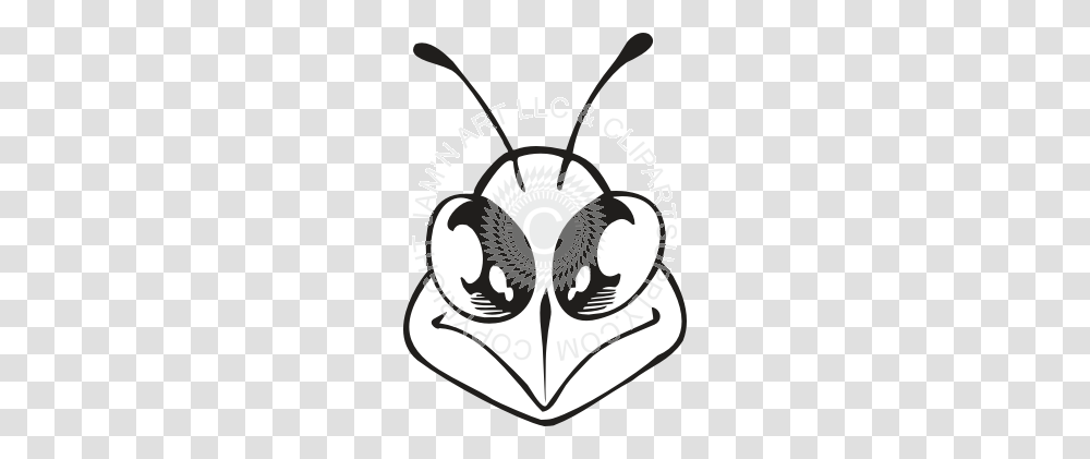 Hornet Head Front, Label, Sticker, Stencil Transparent Png