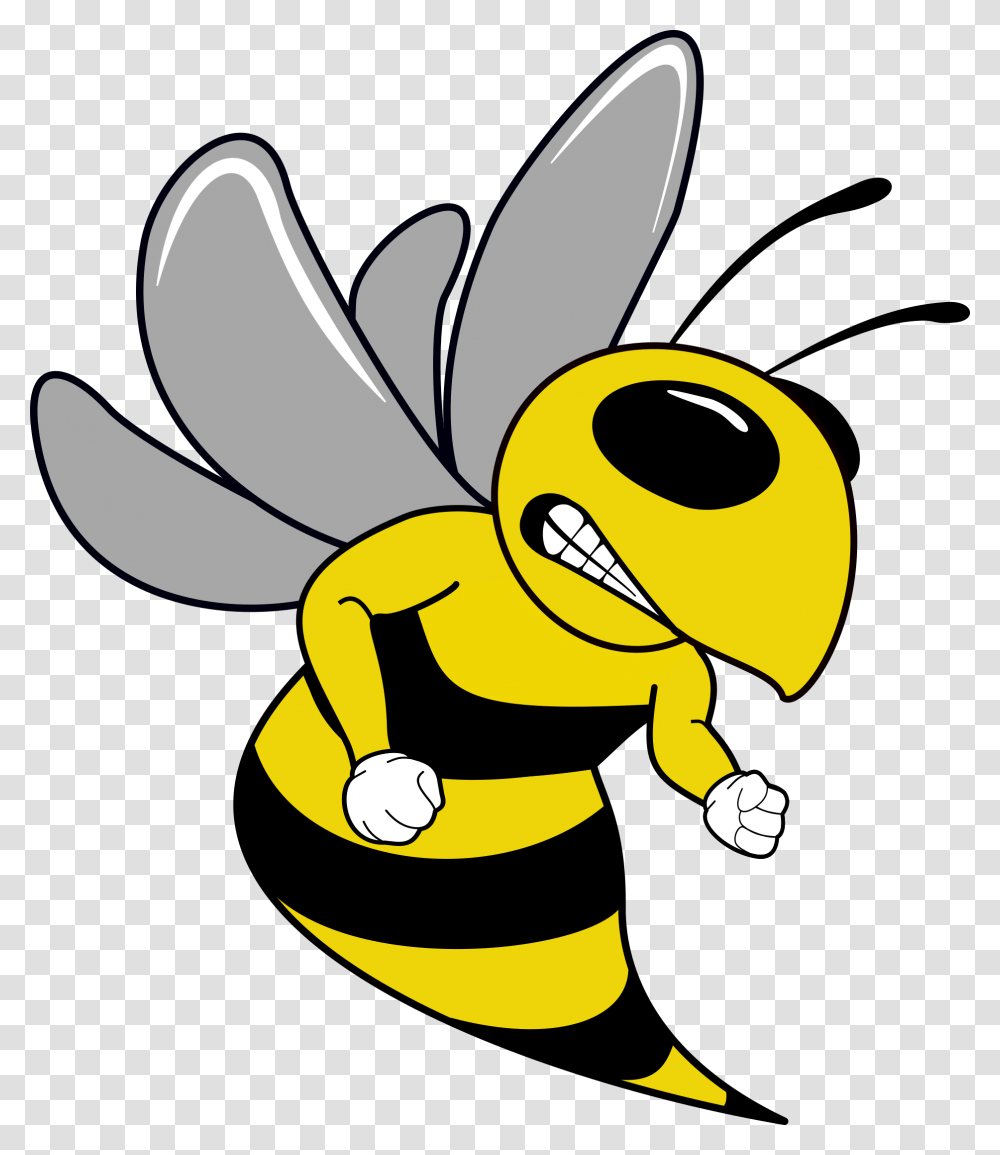 Hornet Mascot Bee Mascot Cartoon, Wasp, Insect, Invertebrate, Animal Transparent Png