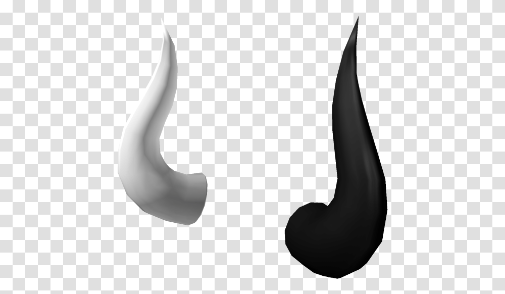 Horns Of Conflict Black And White Horns Roblox, Person, Human, Hook, Mustache Transparent Png