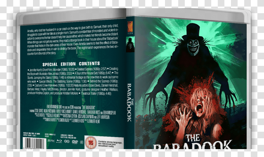 Horror Babadook Blu Ray, Person, Human, Dvd, Disk Transparent Png