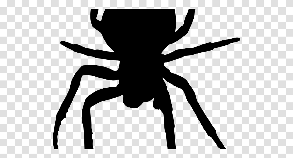 Horror Clipart Scary Spider Spider Silhouette, Gray, World Of Warcraft Transparent Png