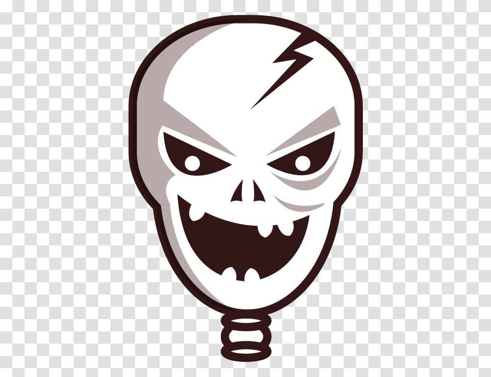 Horror Face, Label, Stencil, Sticker Transparent Png