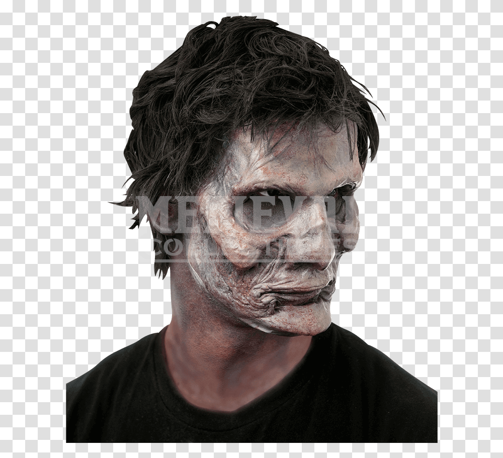 Horror Face Prosthetic Makeup, Person, Human, Head, Portrait Transparent Png