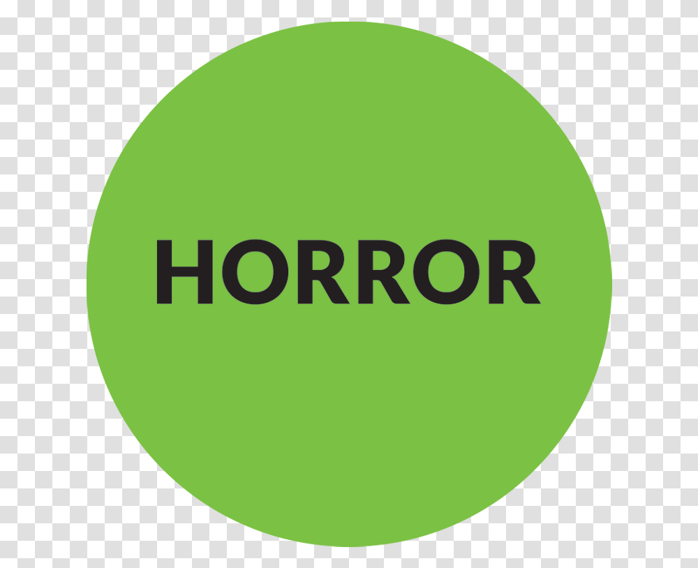 Horror Genre Vhs Sticker Horror Vhs Sticker, Tennis Ball, Logo, Symbol, Trademark Transparent Png