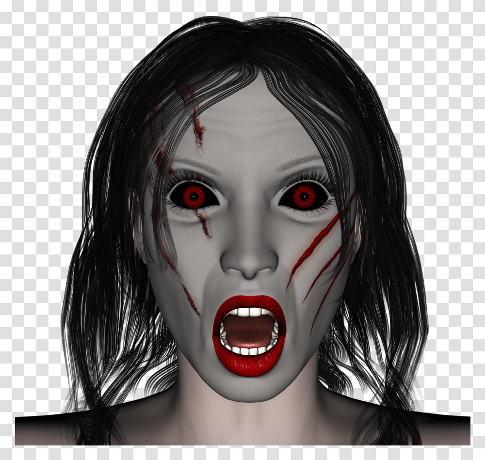 Horror Goth Subculture, Head, Doll, Toy, Mouth Transparent Png