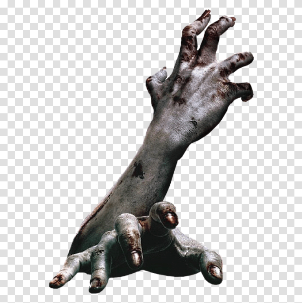 Horror Hand Download Resident Evil Zombie, Alien, Person, Finger, Figurine Transparent Png