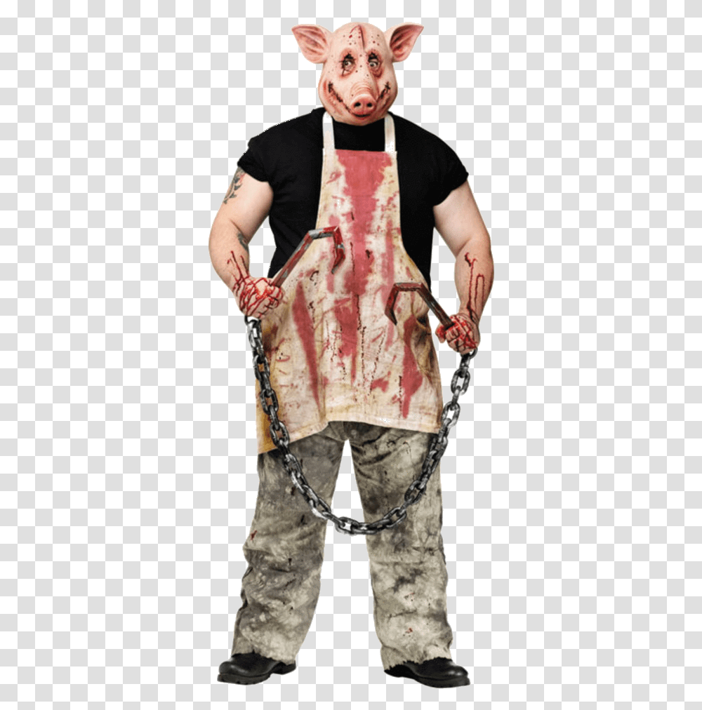 Horror Pig Man Costume, Person, Human, Skin, Clothing Transparent Png