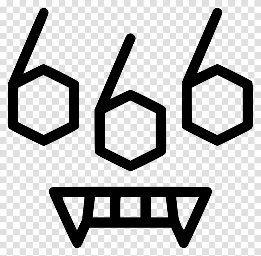 Horror Satan Draculla Dragon, Number, Recycling Symbol Transparent Png