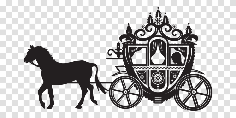Horse And Carriage Cinderella Horse And Carriage Shirt, Vehicle, Transportation, Mammal, Animal Transparent Png