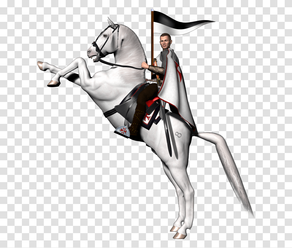 Horse And Knight, Person, Human, Andalusian Horse, Mammal Transparent Png