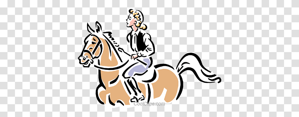 Horse And Rider Royalty Free Vector Clip Art Illustration, Mammal, Animal, Knight, Washing Transparent Png