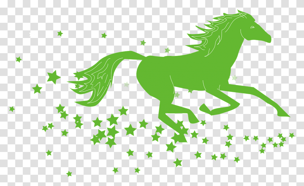 Horse And Stars Silhouette, Reptile, Animal, Iguana, Lizard Transparent Png