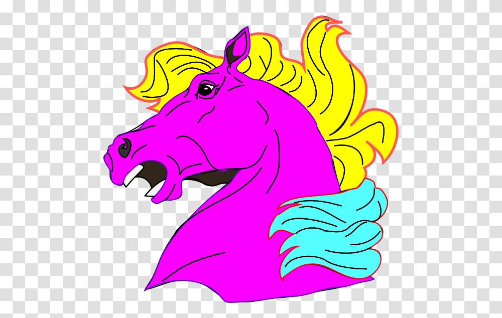 Horse Angry Horse, Dragon, Mammal, Animal, Purple Transparent Png