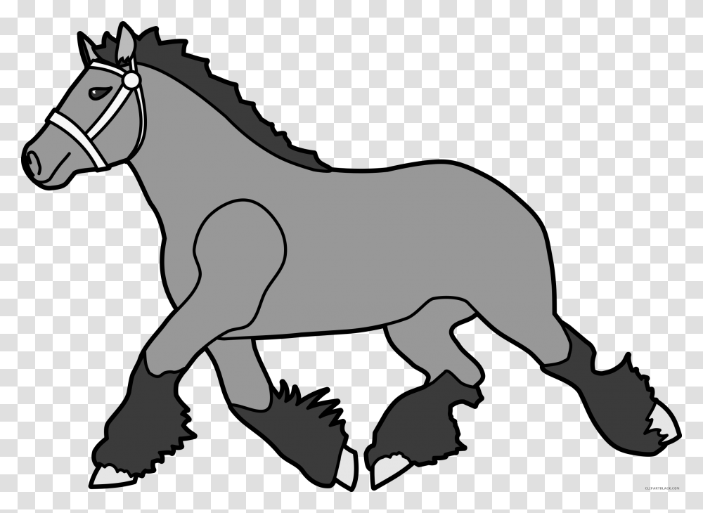 Horse Animal Free Black White Clipart Images Clipartblack Big Horse Cartoon, Mammal, Colt Horse Transparent Png