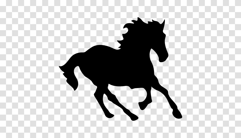 Horse Black Running Shape, Silhouette, Stencil, Mammal, Animal Transparent Png