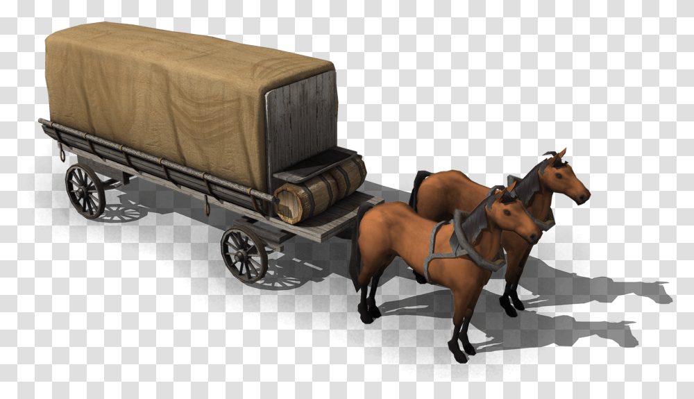 Horse Cargo Carriage, Wagon, Vehicle, Transportation, Mammal Transparent Png