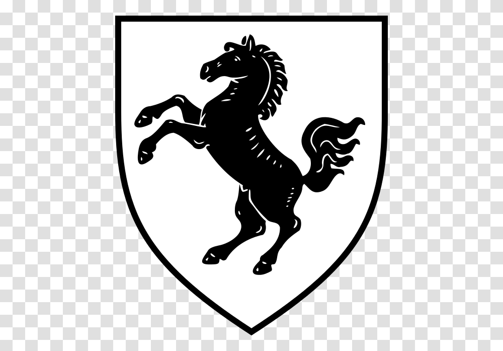 Horse Coat Of Arms, Stencil, Silhouette, Emblem Transparent Png