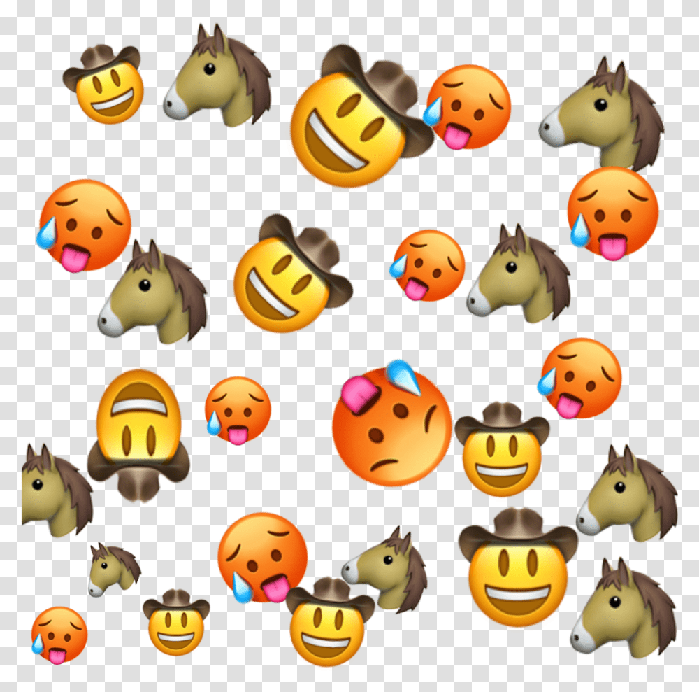 Horse Cowgirl Cowboy Sticker Emojibackground Emoji Fre Clip Art, Halloween, Pumpkin, Vegetable, Plant Transparent Png