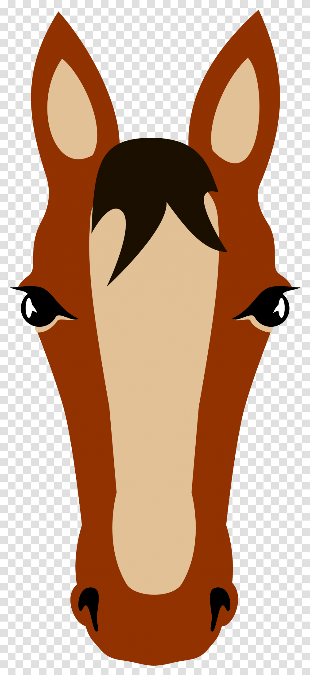 Horse Face Cara De Caballo Dibujo, Apparel, Bird, Animal Transparent Png