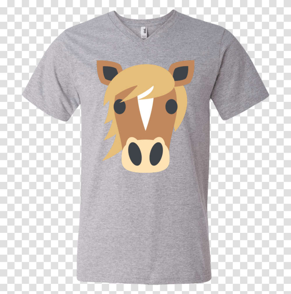 Horse Face Emoji Men's V Neck T Shirt Bugs Bunny Lola T Shirt, Apparel, Mammal, Animal Transparent Png