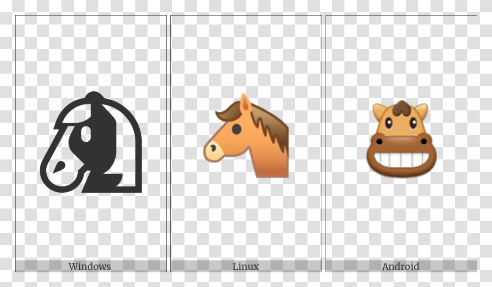 Horse Face On Various Operating Systems Cartoon Horse Face Small, Animal, Mammal, Toy Transparent Png