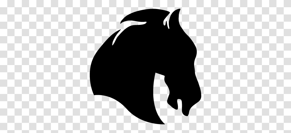 Horse Face Silhouette Right Side View Variant Free Vectors, Gray, World Of Warcraft Transparent Png