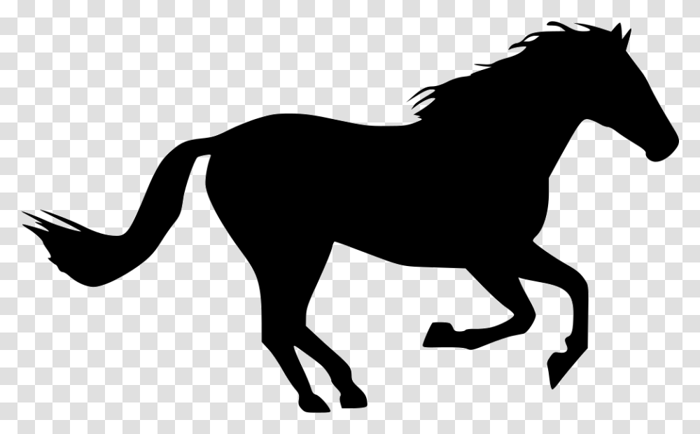 Horse Gallop Silhouette Clip Art Horse Silhouettes, Stencil, Mammal, Animal Transparent Png