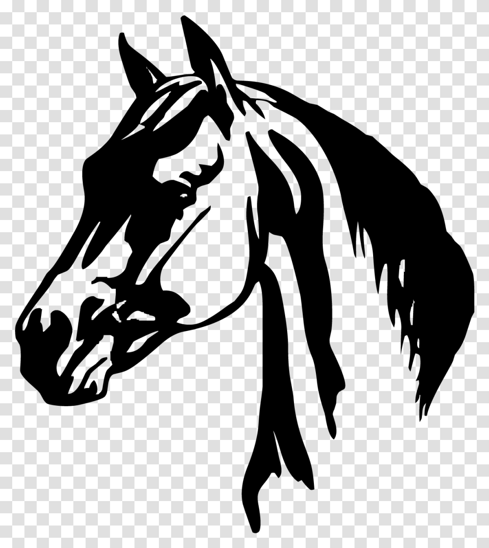 Horse Head Clipart Horse Head Black And White, Gray, World Of Warcraft Transparent Png