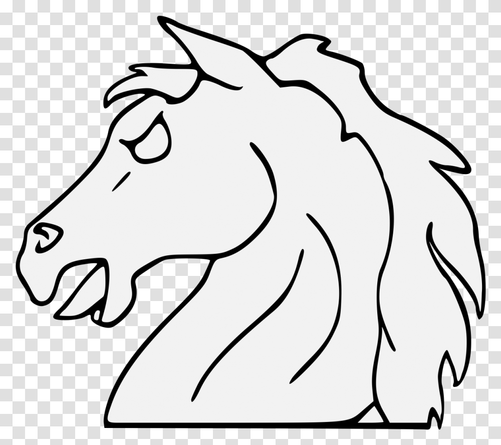Horse Head Couped Heraldic Horse Head, Wildlife, Animal, Mammal, Elephant Transparent Png