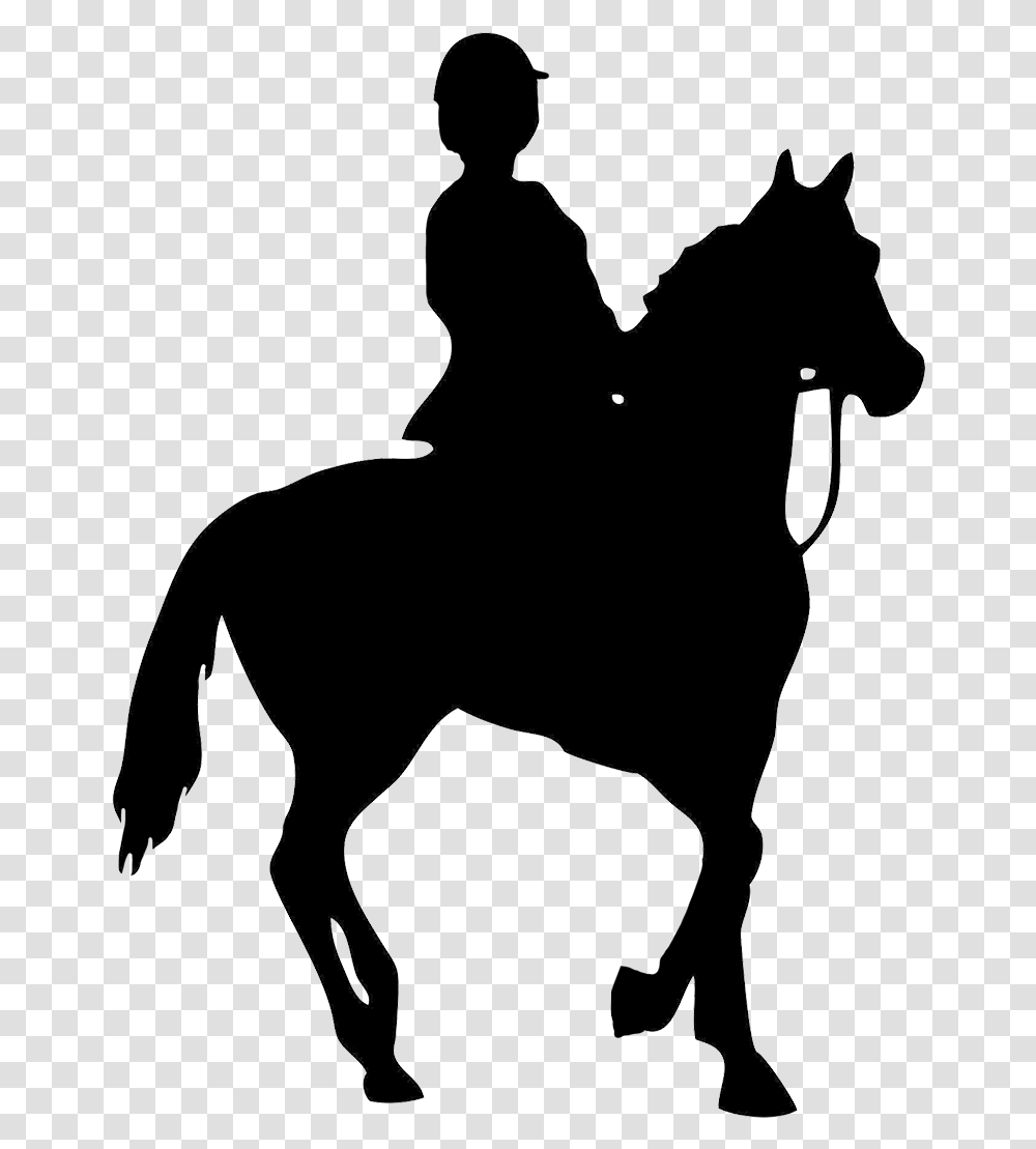 Horse Head Horse Riding, Silhouette, Back, Person, Human Transparent Png
