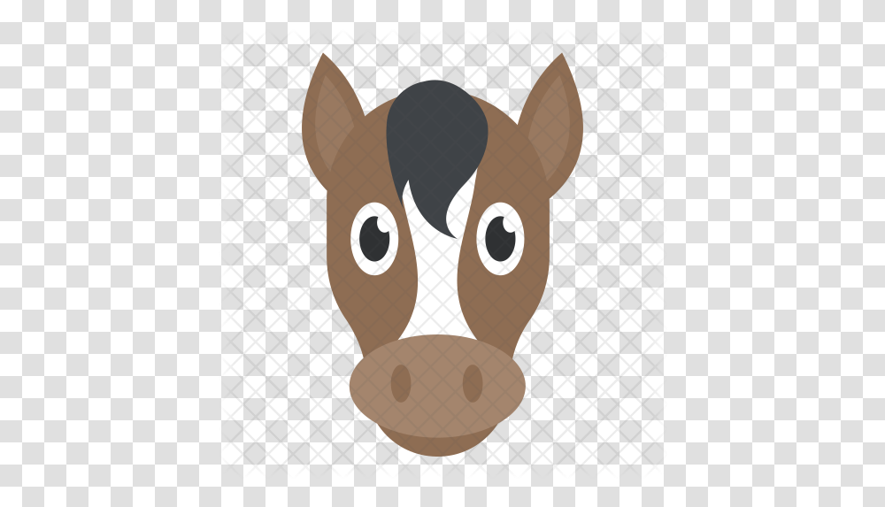 Horse Head Icon Cartoon, Mammal, Animal, Pig, Rodent Transparent Png