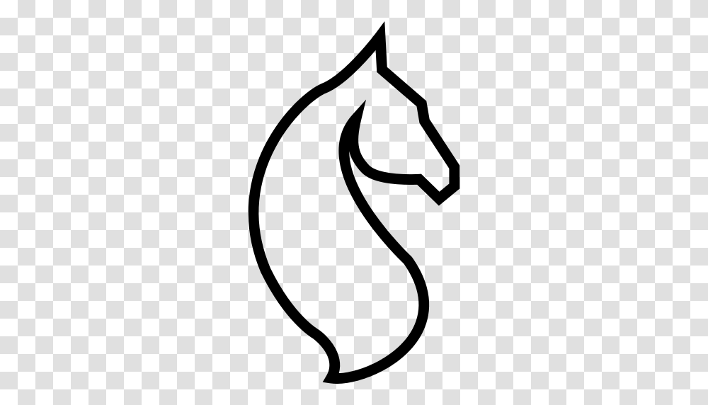 Horse Head Outline Icon, Gray, World Of Warcraft Transparent Png