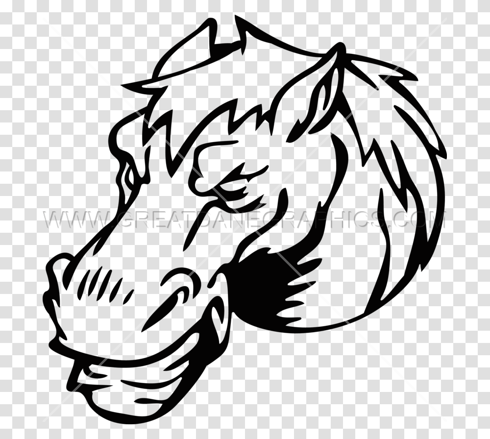 Horse Head Production Ready Artwork For T Shirt Printing, Leaf, Plant, Dynamite Transparent Png