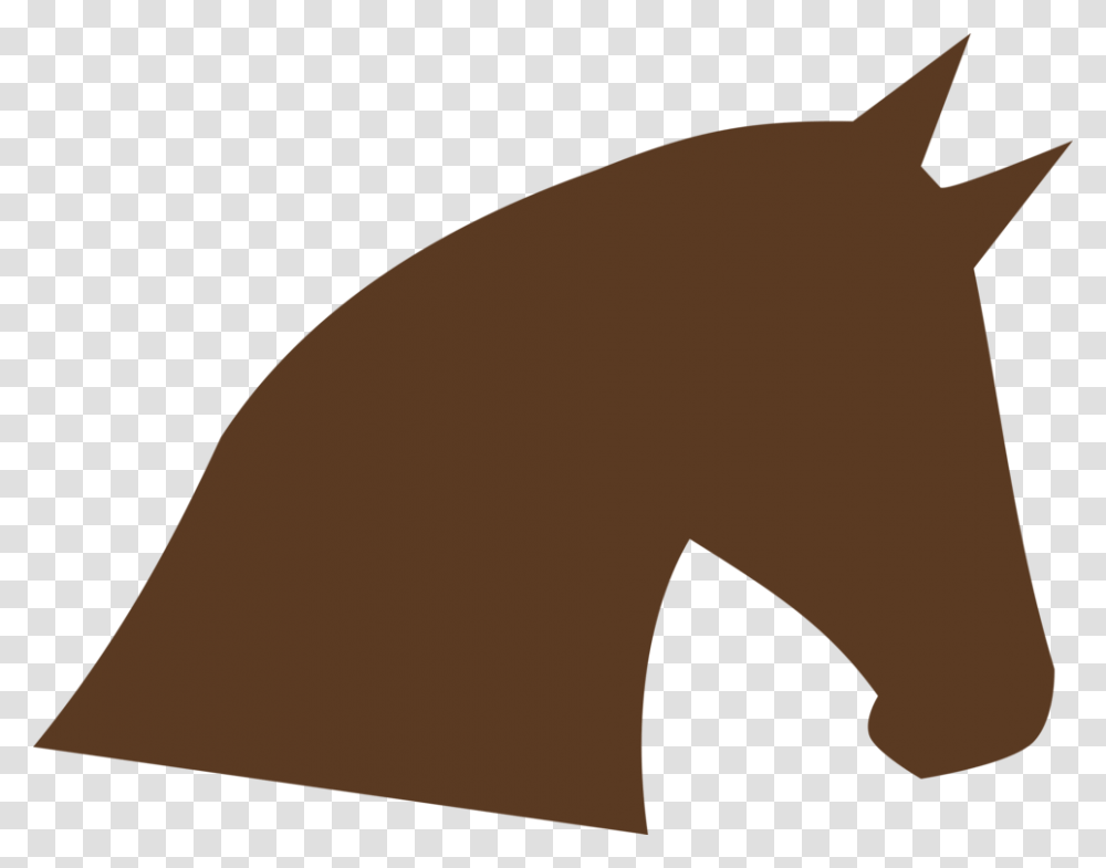 Horse Head Silhouette Animal Brown Horse Head Clip Art, Mammal, Wildlife, Pig, Brown Bear Transparent Png
