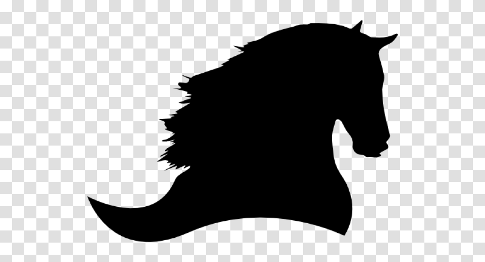 Horse Head Silhouette, Gray, World Of Warcraft Transparent Png