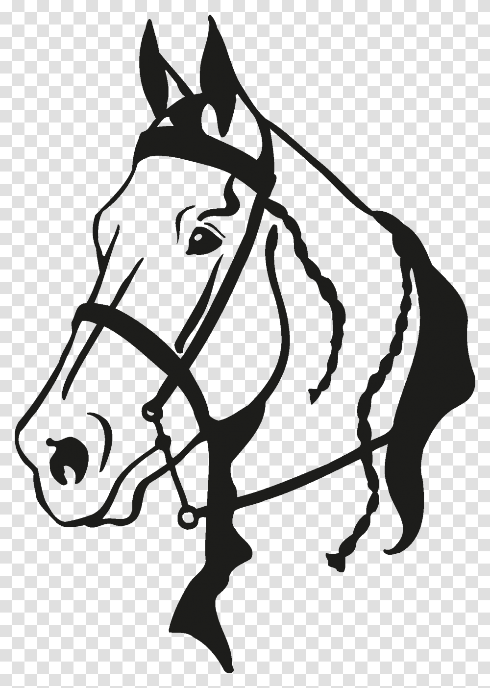 Horse Head Silhouette Vector Horse Head Silhouette, Spoke, Machine, Wheel, Halter Transparent Png