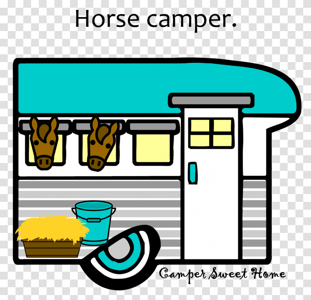 Horse Horse Camper Clip Art, Vehicle, Transportation, Van, Bus Transparent Png
