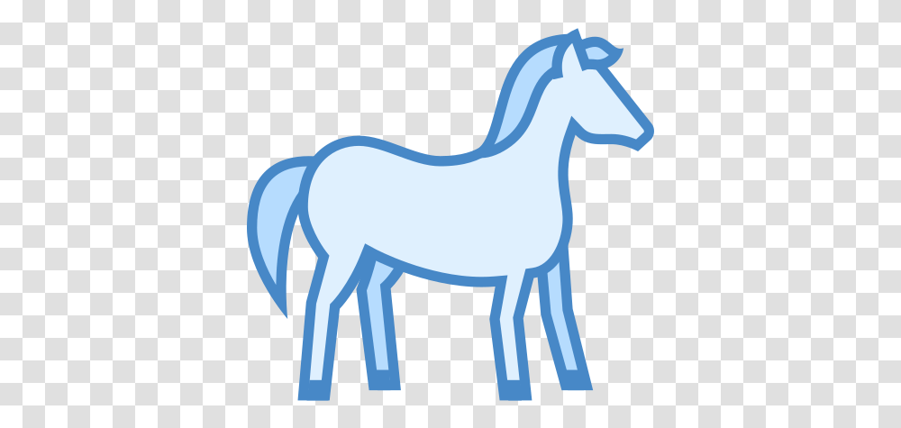 Horse Icon Blue Horse No Background, Mammal, Animal, Foal, Colt Horse Transparent Png