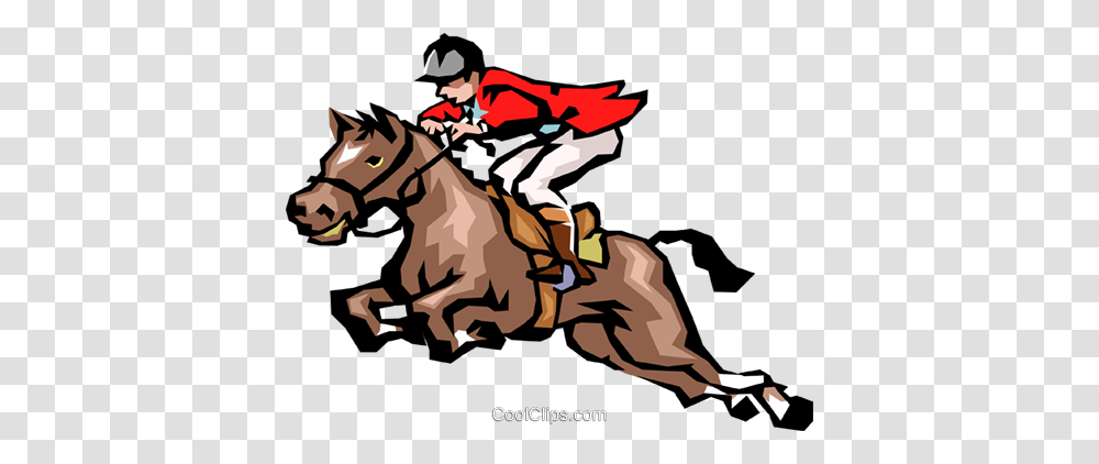 Horse Jumping Royalty Free Vector Clip Art Illustration, Person, Mammal, Animal, Knight Transparent Png