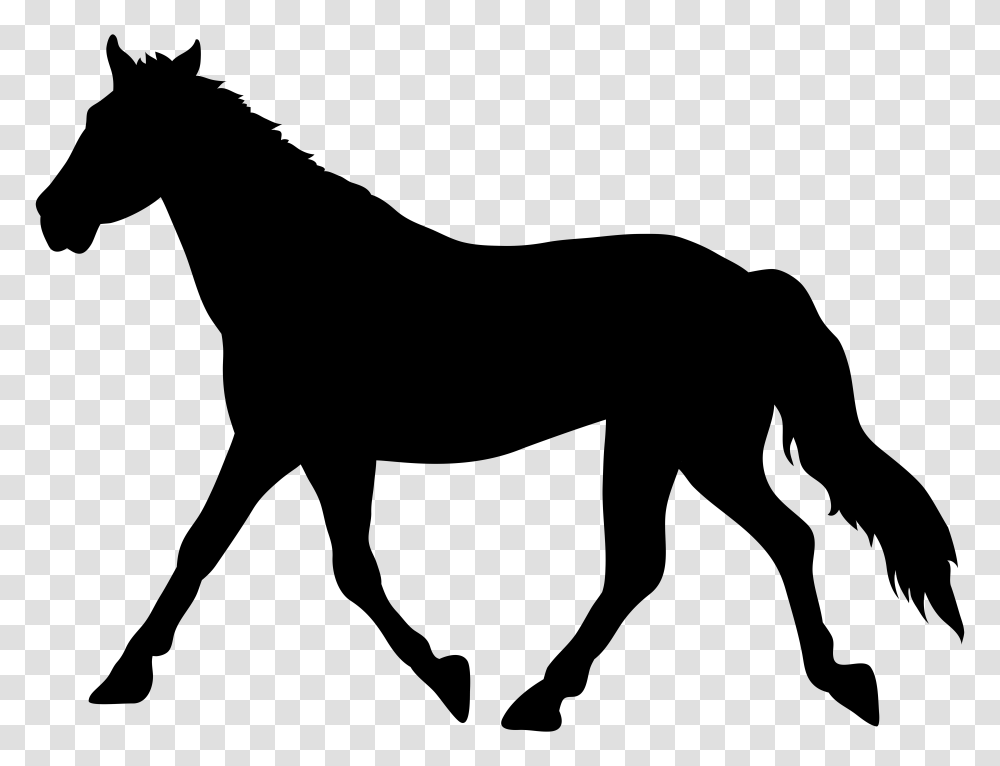 Horse Kneeling Clipart, Mammal, Animal, Silhouette, Colt Horse Transparent Png