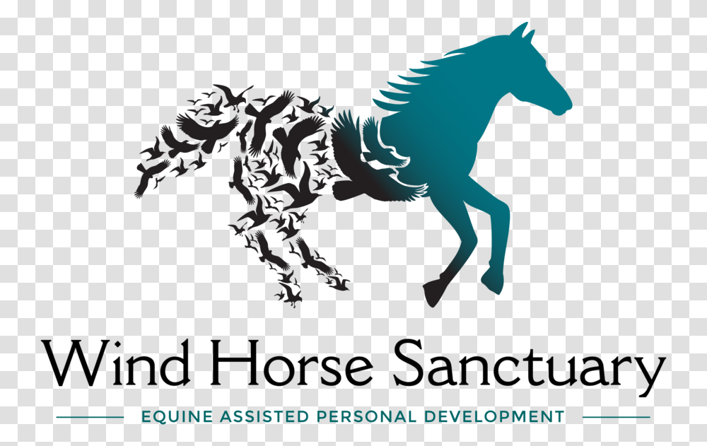 Horse Logo Full 6 Proper Gradient Horse Silhouette Art, Poster, Advertisement, Dragon, Mammal Transparent Png