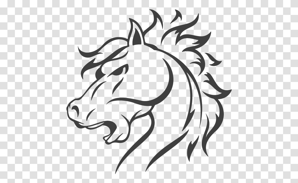 Horse Logo Illustration Horse Logo, Floral Design, Pattern Transparent Png