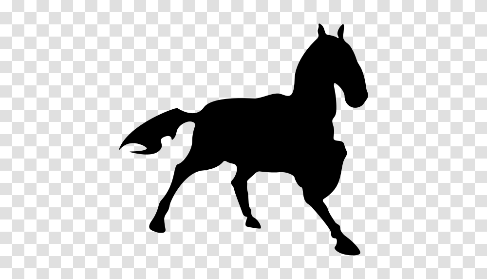 Horse Making A Pose Silhouette Icon, Gray, World Of Warcraft Transparent Png