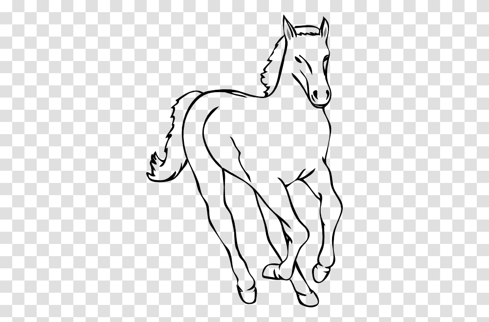 Horse Outline Clip Art, Mammal, Animal, Stencil, Wildlife Transparent Png