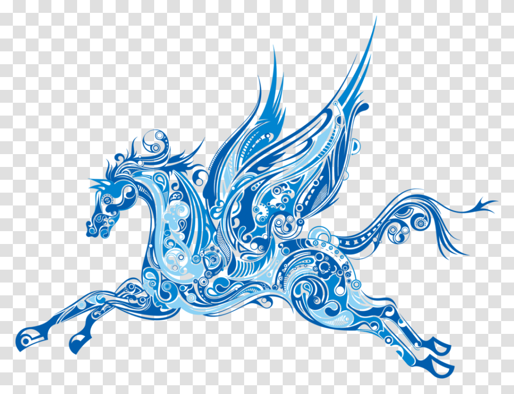 Horse Pegasus Silhouette Winged Unicorn, Dragon, Dinosaur, Reptile, Animal Transparent Png