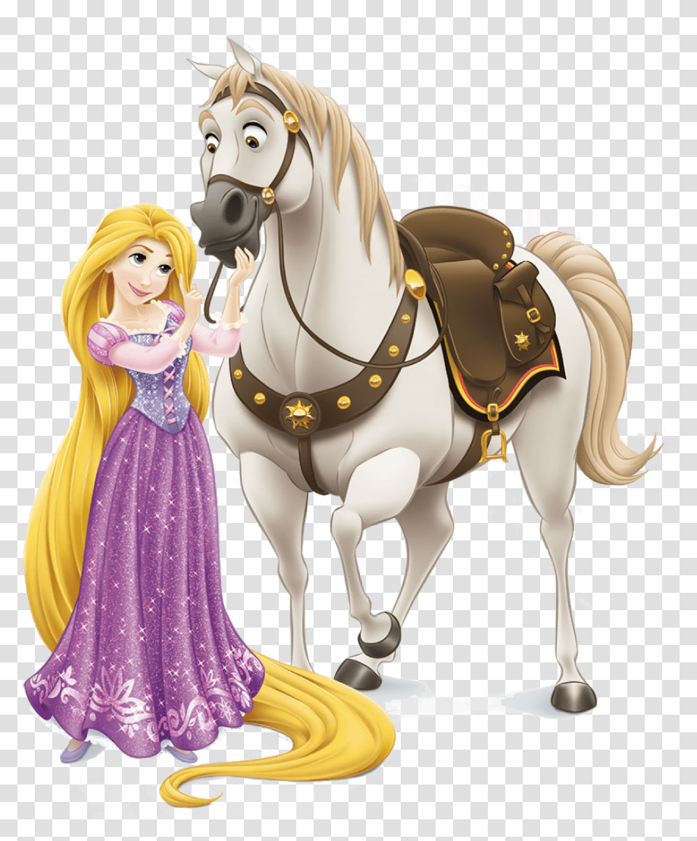 Horse Pony Game Video Rapunzel Tangled Rapunzel And Her Horse, Person, Mammal, Animal, Figurine Transparent Png